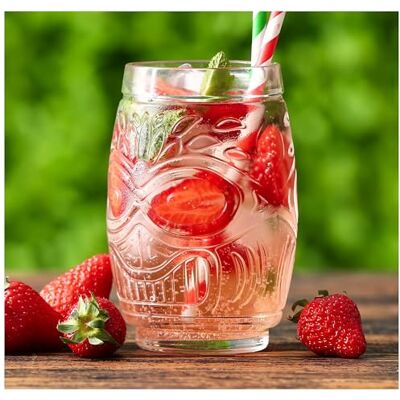 Topkapi Tiki Tiki Lot de 4 verres à cocktail Tiki Bar 490 ml XL Topkapi Tiki Tiki Lot de 4 verres à cocktail Tiki Bar 490 ml XL
