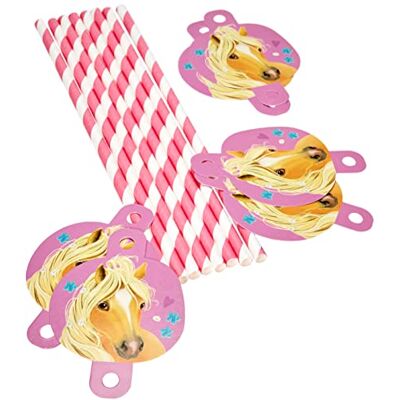 amscan 9911589 – Pailles Pretty Pony Lot de 8 Pailles en Papier Décoration de Table Boisson Anniversaire Enfant Carnaval Fête à thème amscan 9911589 – Pailles Pretty Pony Lot de 8 Pailles en Papier Décoration de Table Boisson Anniversaire Enfant Carnaval Fête à thème