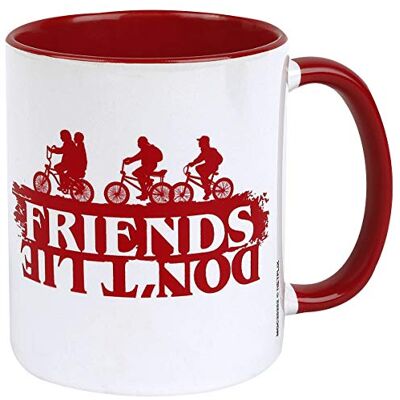 Pyramid Stranger Things (Friends Don't Lie) Red Coloured Inner Mug Pyramid Stranger Things (Friends Don't Lie) Red Coloured Inner Mug