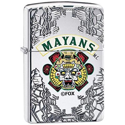 Zippo Briquet tempête inscription Mayans, chrome haute brillance, gravure profonde Deep Carve, impression colorée Color Image, rechargeable, réutilisable, coupe-vent, boîte cadeau, fabriqué aux USA Zippo Briquet tempête inscription Mayans, chrome haute brillance, gravure profonde Deep Carve, impression colorée Color Image, rechargeable, réutilisable, coupe-vent, boîte cadeau, fabriqué aux USA