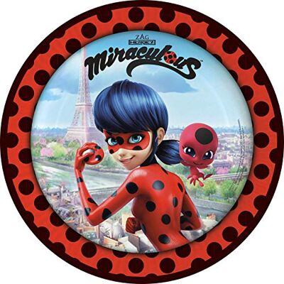 amscan Pappteller Miraculous 8er Pack amscan Pappteller Miraculous 8er Pack