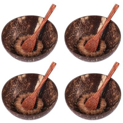 Tolaily 1 Ensemble de en Coquille de Noix de avec Cuillère et Support, Adaptés à la Crème Glacée, Aux Desserts, au Riz, Aux Collations et Aux Noix Tolaily 1 Ensemble de en Coquille de Noix de avec Cuillère et Support, Adaptés à la Crème Glacée, Aux Desserts, au Riz, Aux Collations et Aux Noix