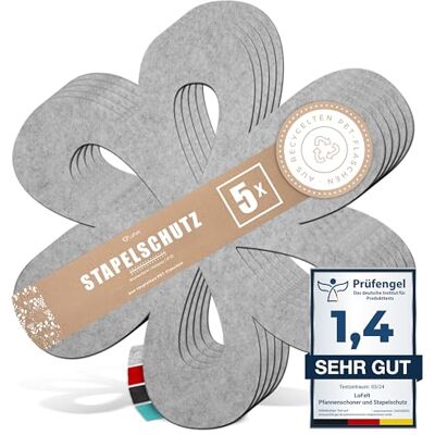LoFelt ® Protège-poêles & protège-empilements pour poêles, casseroles, Bols et Encore Plus d'ustensiles de Cuisine 5 pièces en XL Ø 32cm Protège-poêles en Feutre Gris Clair Forme de Fleur LoFelt ® Protège-poêles & protège-empilements pour poêles, casseroles, Bols et Encore Plus d'ustensiles de Cuisine 5 pièces en XL Ø 32cm Protège-poêles en Feutre Gris Clair Forme de Fleur