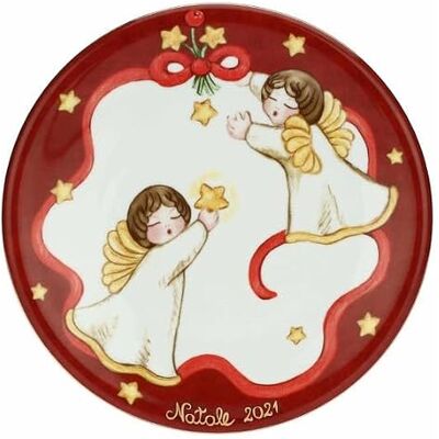 THUN Soucoupe Sweet Christmas, édition limitée 2021 Ligne Sweet Christmas Cuisine, soucoupes et autres compléments Porcelaine Ø 20 THUN Soucoupe Sweet Christmas, édition limitée 2021 Ligne Sweet Christmas Cuisine, soucoupes et autres compléments Porcelaine Ø 20