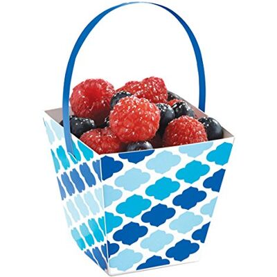 amscan 149001 Bleu Buffet Papier friandises Tasses avec poignée amscan 149001 Bleu Buffet Papier friandises Tasses avec poignée