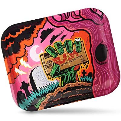 Roll With Us Depot RAW 19085 Rolling Metal Tray, multicolore, L Roll With Us Depot RAW 19085 Rolling Metal Tray, multicolore, L
