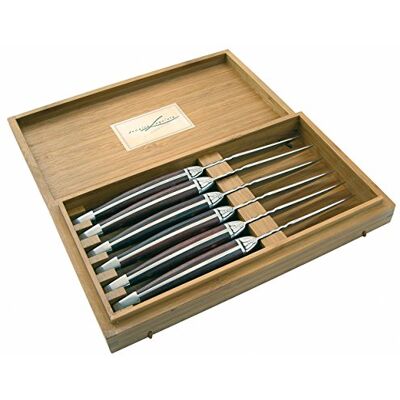 LAGUIOLE 3661075006464 40268532 Set de couverts en acier inoxydable et bois marron LAGUIOLE 3661075006464 40268532 Set de couverts en acier inoxydable et bois marron