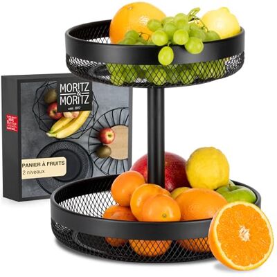 Moritz & Moritz Présentoir à fruits en métal noir Panier à fruits Etagere Noir Bol à fruits Etagere Noir Moritz & Moritz Présentoir à fruits en métal noir Panier à fruits Etagere Noir Bol à fruits Etagere Noir