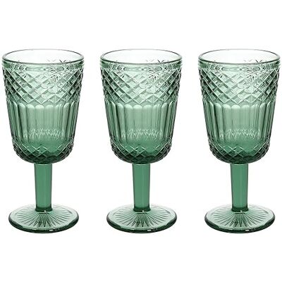 Tognana Claire Ensemble de 6 verres à vin verts - Verres à vin Tognana Claire Ensemble de 6 verres à vin verts - Verres à vin
