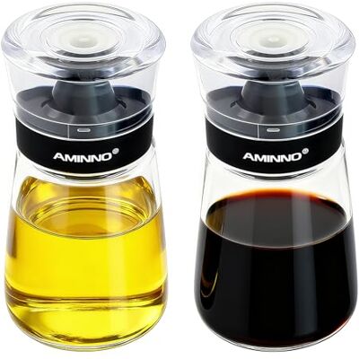 Zatixbu Lot de 2 bouteilles d'huile anti-fuite pour le camping, le vinaigre et l'huile avec bec verseur, bien scellé, vinaigre, huile d'olive, accessoires de cuisine pour pique-nique en plein air Zatixbu Lot de 2 bouteilles d'huile anti-fuite pour le camping, le vinaigre et l'huile avec bec verseur, bien scellé, vinaigre, huile d'olive, accessoires de cuisine pour pique-nique en plein air