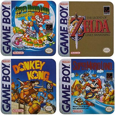 ootb Out of the blue KG Gameboy Classic Coaster Collection Nintendo Lot de 4 sous-verres Motif joueur Rétro 100 x 100 x 4 mm ootb Out of the blue KG Gameboy Classic Coaster Collection Nintendo Lot de 4 sous-verres Motif joueur Rétro 100 x 100 x 4 mm
