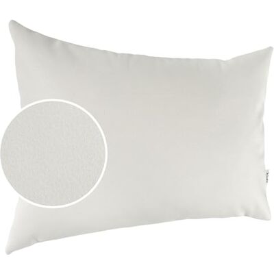 Kisska Kumo Housse de coussin décorative en cuir synthétique pour canapé Blanc 30 x 50 cm Sans rembourrage Kisska Kumo Housse de coussin décorative en cuir synthétique pour canapé Blanc 30 x 50 cm Sans rembourrage