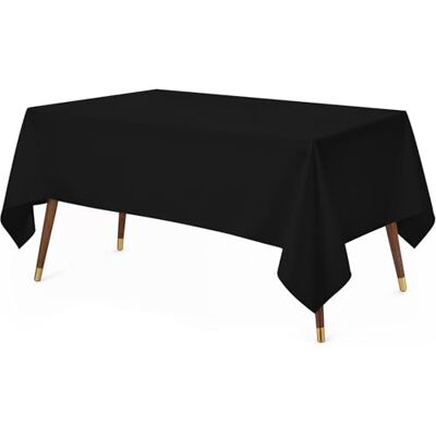 Utopia Kitchen Rechthoekige Tafelkleed 1 Pak 140 x 240cm Machinewasbaar, Perfect voor Feestjes, Bruiloften en Festivals Zwart Utopia Kitchen Rechthoekige Tafelkleed 1 Pak 140 x 240cm Machinewasbaar, Perfect voor Feestjes, Bruiloften en Festivals Zwart