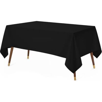 Utopia Kitchen Nappe Rectangulaire 228x335 cm (Lot de 2, Noir) Lavable en Machine Housse de Table, Idéal pour Les Fêtes, Les événements, Les Mariages et Les Restaurants Utopia Kitchen Nappe Rectangulaire 228x335 cm (Lot de 2, Noir) Lavable en Machine Housse de Table, Idéal pour Les Fêtes, Les événements, Les Mariages et Les Restaurants