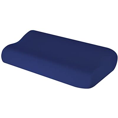 Theonoi Housse de coussin pour coussin de nuque, coussin de santé en coton, pour tailles de 35 x 60 à 45 x 75 cm (bleu marine 100) Theonoi Housse de coussin pour coussin de nuque, coussin de santé en coton, pour tailles de 35 x 60 à 45 x 75 cm (bleu marine 100)
