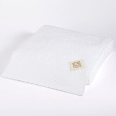Blanco Grande serviette de douche 100 x 150 cm (+ dimensions disponibles) Serviette de bain unie en tissu éponge doux 100% coton Blanc Blanco Grande serviette de douche 100 x 150 cm (+ dimensions disponibles) Serviette de bain unie en tissu éponge doux 100% coton Blanc