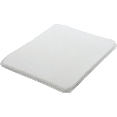 Kleine Wolke Tapis de bain RELAX Blanc polaire 55 x 65 cm Certifié OEKO-TEX, dessous antidérapant, pour chauffage au sol, lavable en machine, 100% polyacrylique Kleine Wolke Tapis de bain RELAX Blanc polaire 55 x 65 cm Certifié OEKO-TEX, dessous antidérapant, pour chauffage au sol, lavable en machine, 100% polyacrylique