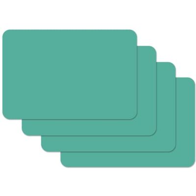 Venilia Vénilia Lot de 4 sets de table menthe, pour salle à manger, dessous de plat, lavables, qualité alimentaire, 45 x 30 cm Venilia Vénilia Lot de 4 sets de table menthe, pour salle à manger, dessous de plat, lavables, qualité alimentaire, 45 x 30 cm