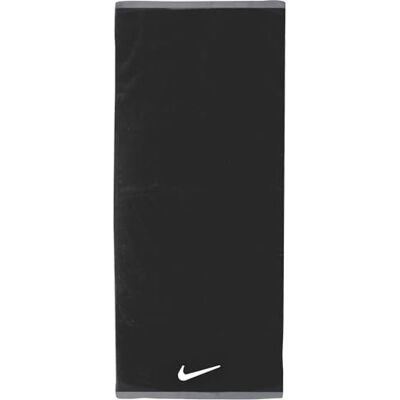 NIKE Unisexe – Serviette de toilette FUNDAMENTAL pour adulte Noir/blanc 60 x 120 cm NIKE Unisexe – Serviette de toilette FUNDAMENTAL pour adulte Noir/blanc 60 x 120 cm