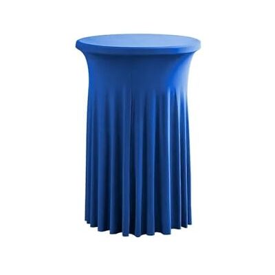 PFMSAAF Jupe de Table Ronde Nappe de Table à Cocktail Style Jupe élégante for réunion Commerciale, Bar, Housse élastique Ronde Tournesol(Royal Blue,80cm Round 110cm H) PFMSAAF Jupe de Table Ronde Nappe de Table à Cocktail Style Jupe élégante for réunion Commerciale, Bar, Housse élastique Ronde Tournesol(Royal Blue,80cm Round 110cm H)