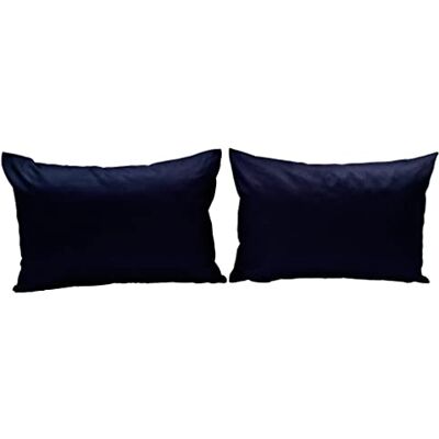 Lemos Home Lot de 2 housses de coussin décoratives en 100% coton Collection Concept Couleur et taille au choix 50 x 30 cm Bleu marine Lemos Home Lot de 2 housses de coussin décoratives en 100% coton Collection Concept Couleur et taille au choix 50 x 30 cm Bleu marine