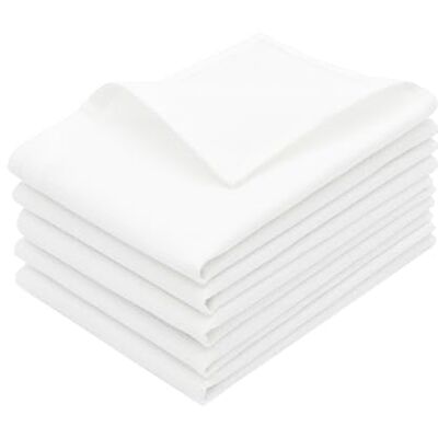 ZOLLNER Lot de 5 torchons de cuisine Coton 50 x 100 cm Doux et durable Lavable jusqu'à 95 °C Blanc Qualité gastronomique Certifié Öko-Tex® ZOLLNER Lot de 5 torchons de cuisine Coton 50 x 100 cm Doux et durable Lavable jusqu'à 95 °C Blanc Qualité gastronomique Certifié Öko-Tex®