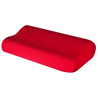 Theonoi Housse de coussin pour coussin de nuque, coussin de santé, en coton, pour tailles de 35 x 60 à 45 x 75 cm, rouge 106 Theonoi Housse de coussin pour coussin de nuque, coussin de santé, en coton, pour tailles de 35 x 60 à 45 x 75 cm, rouge 106