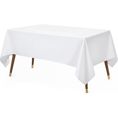 Utopia Kitchen Rechthoekige Tafelkleed 1 Pak 150 x 300cm Machinewasbaar, Perfect voor Feestjes, Bruiloften en Festivals Wit Utopia Kitchen Rechthoekige Tafelkleed 1 Pak 150 x 300cm Machinewasbaar, Perfect voor Feestjes, Bruiloften en Festivals Wit