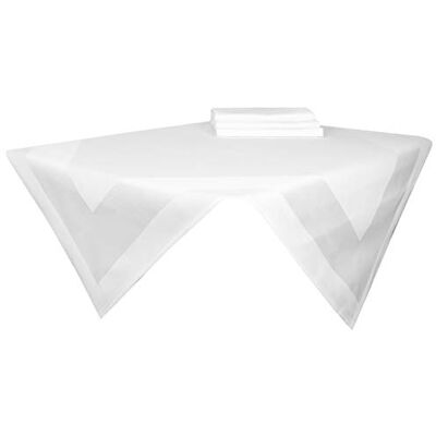 ZOLLNER Lot de 4 nappes damassées, 80 x 80 cm, en coton Nappe de qualité supérieure Classique et robuste En fil résistant Lavable jusqu'à 95 °C Qualité hôtelière ZOLLNER Lot de 4 nappes damassées, 80 x 80 cm, en coton Nappe de qualité supérieure Classique et robuste En fil résistant Lavable jusqu'à 95 °C Qualité hôtelière