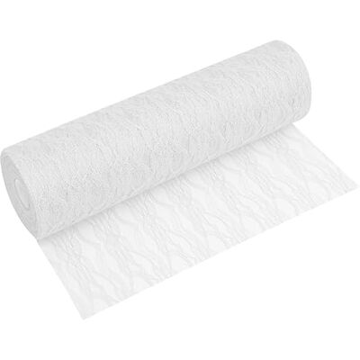 Moderno Chemin de table en dentelle blanche (30 cm x 20 m) Ruban décoratif de qualité supérieure pour mariages, baptêmes, décoration de table festive pour occasions spéciales Moderno Chemin de table en dentelle blanche (30 cm x 20 m) Ruban décoratif de qualité supérieure pour mariages, baptêmes, décoration de table festive pour occasions spéciales