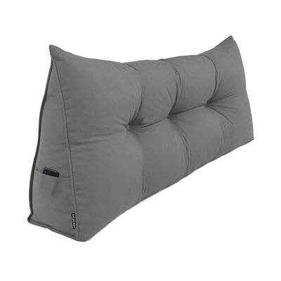 POKAR Coussin de Lecture 140x50x20 cm Coussin Dossier Canapé et Lit Gros Coussin Triangulaire avec Poche Latérale Pratique Certifié Oeko Tex Gris POKAR Coussin de Lecture 140x50x20 cm Coussin Dossier Canapé et Lit Gros Coussin Triangulaire avec Poche Latérale Pratique Certifié Oeko Tex Gris