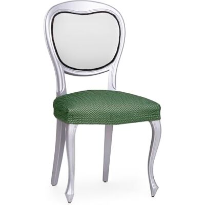 Eysa Lumière Housse de chaise élastique sans dossier Lot de 2 Couleur verte Eysa Lumière Housse de chaise élastique sans dossier Lot de 2 Couleur verte
