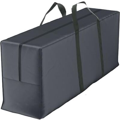 Climecare Sac de rangement, housse de protection pour coussins de jardin, sac de rangement en polyester 600D, 125 x 60 x 40 cm, résistant aux UV, charge lourde, indéchirable Climecare Sac de rangement, housse de protection pour coussins de jardin, sac de rangement en polyester 600D, 125 x 60 x 40 cm, résistant aux UV, charge lourde, indéchirable
