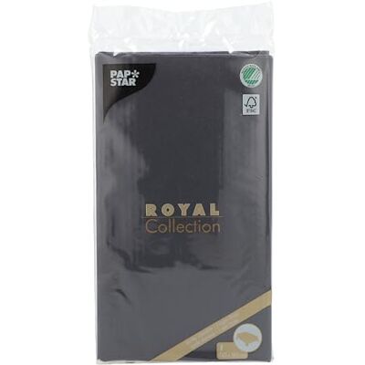 PAPSTAR Royal Collection Nappe en tissu Noir 120 x 180 cm PAPSTAR Royal Collection Nappe en tissu Noir 120 x 180 cm