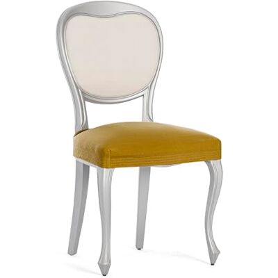 Eysa Lot de 2 housses bi-élastiques pour chaise sans dossier Couleur moutarde Motif Harlem Eysa Lot de 2 housses bi-élastiques pour chaise sans dossier Couleur moutarde Motif Harlem