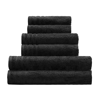 Kleine Wolke Serviette de bain en éponge ROYAL Noir 70 x 140 cm Kleine Wolke Serviette de bain en éponge ROYAL Noir 70 x 140 cm