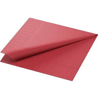 Duni Serviettes de table 33 x 33 cm, 3 plis, bordeaux Duni Serviettes de table 33 x 33 cm, 3 plis, bordeaux