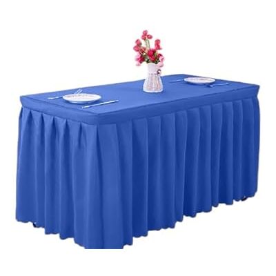 DVMSIEF Jupe De Table Table Jupe Polyester Couverture De Rectangulaire Salle Conférence Exposition Tissu Nappe for La Fête Mariage Hôtel Décor(Royal Blue,180cmLx60cmWx75cmH) DVMSIEF Jupe De Table Table Jupe Polyester Couverture De Rectangulaire Salle Conférence Exposition Tissu Nappe for La Fête Mariage Hôtel Décor(Royal Blue,180cmLx60cmWx75cmH)