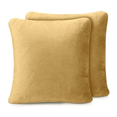 Amago Taie d'Oreiller, Sensation Cachemire (Lot de 2), 50 x 50 cm Sable Amago Taie d'Oreiller, Sensation Cachemire (Lot de 2), 50 x 50 cm Sable