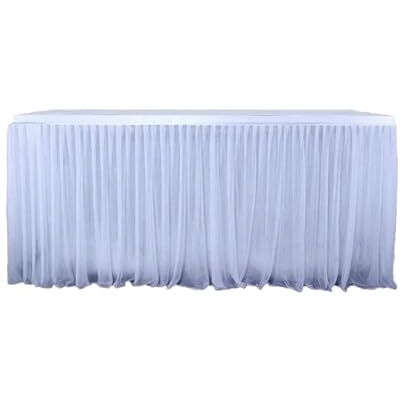 LPATEBCVU Jupe De Table Jupe de Table rectangulaire, Nappe de Couleur Unie, for fête de Mariage, Salle à Manger, fête de Fin d'année, Centre de Table(14FT 4.27X0.77M) LPATEBCVU Jupe De Table Jupe de Table rectangulaire, Nappe de Couleur Unie, for fête de Mariage, Salle à Manger, fête de Fin d'année, Centre de Table(14FT 4.27X0.77M)