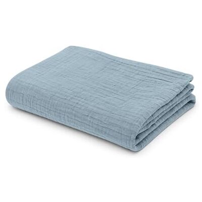 KASANOVA Drap de douche coton 70 x 140 cm bleu Spa KASANOVA Drap de douche coton 70 x 140 cm bleu Spa