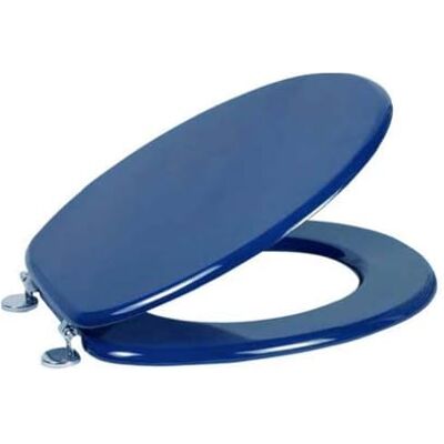 MSV 140015, Siège de bain avec charnières en acier inoxydable, Bleu Marine MSV 140015, Siège de bain avec charnières en acier inoxydable, Bleu Marine