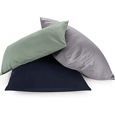 Blumtal Taie Oreiller 65 x 65 Lot De 2 Housse Oreiller 65 x 65 Taie d'oreiller Microfibre Doux Et Brossé, Taupe Blumtal Taie Oreiller 65 x 65 Lot De 2 Housse Oreiller 65 x 65 Taie d'oreiller Microfibre Doux Et Brossé, Taupe