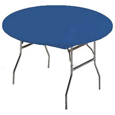 Creative Nappe ronde en plastique, 152,4 cm, bleu roi Creative Nappe ronde en plastique, 152,4 cm, bleu roi