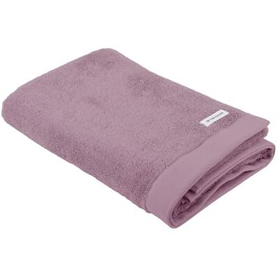 TOM TAILOR Serviette de douche, 70 x 140 cm, 100% coton/éponge, avec deux crochets de suspension et étiquette avec logo, violet (Cozy Mauve) TOM TAILOR Serviette de douche, 70 x 140 cm, 100% coton/éponge, avec deux crochets de suspension et étiquette avec logo, violet (Cozy Mauve)