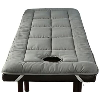 HUDFVIOI Surmatelas pour table de massage Pour salon de beauté Tapis de lit épais Antidérapant Tapis de lit de massage avec trou (gris, 70 x 190 cm) HUDFVIOI Surmatelas pour table de massage Pour salon de beauté Tapis de lit épais Antidérapant Tapis de lit de massage avec trou (gris, 70 x 190 cm)