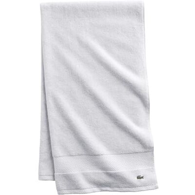 Lacoste Heritage Supima Drap de bain en coton Blanc 88,9 x 177,8 cm Lacoste Heritage Supima Drap de bain en coton Blanc 88,9 x 177,8 cm