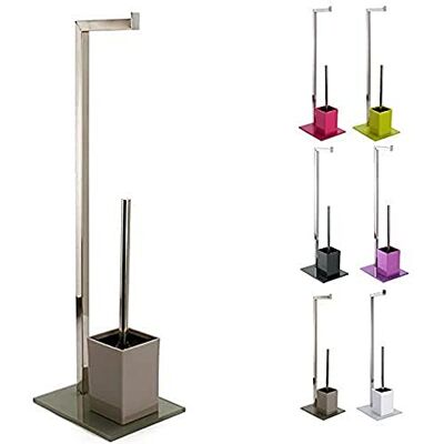 MSV 141319 Brosse de WC Acier Inoxydable Gris-Marron 30 x 20 x 15 cm MSV 141319 Brosse de WC Acier Inoxydable Gris-Marron 30 x 20 x 15 cm