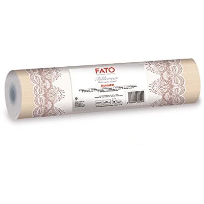 FATO Chemin de table, effet textile, Taille 0,4x24 m, prédécoupé tous les 1,20 m, Paquet de 20 chemins de table, Dry-Paper, Airliad, High Quality, Bombay Cappuccino Decoration FATO Chemin de table, effet textile, Taille 0,4x24 m, prédécoupé tous les 1,20 m, Paquet de 20 chemins de table, Dry-Paper, Airliad, High Quality, Bombay Cappuccino Decoration