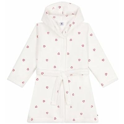 Petit Bateau Peignoir Enfant en Coton Éponge Cœurs Brodés A0ds401 Robe de chambre Fille (lot de 1) Petit Bateau Peignoir Enfant en Coton Éponge Cœurs Brodés A0ds401 Robe de chambre Fille (lot de 1)